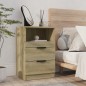 vidaXL Nachttische 2 Stk. Sonoma-Eiche Holzwerkstoff vidaXL Nachttische 2 Stk. Sonoma-Eiche Holzwerkstoff