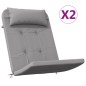 vidaXL Adirondack-Auflagen 2 Stk. Grau Oxford-Gewebe vidaXL Adirondack-Auflagen 2 Stk. Grau Oxford-Gewebe