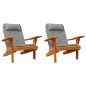 vidaXL Adirondack-Auflagen 2 Stk. Grau Oxford-Gewebe vidaXL Adirondack-Auflagen 2 Stk. Grau Oxford-Gewebe