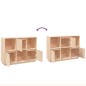 vidaXL Sideboard 110,5x35x80 cm Massivholz Kiefer vidaXL Sideboard 110,5x35x80 cm Massivholz Kiefer