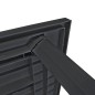 vidaXL Gartentisch Anthrazitgrau 126 x 76 x 72 cm Kunststoff vidaXL Gartentisch Anthrazitgrau 126 x 76 x 72 cm Kunststoff