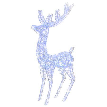 vidaXL LED-Rentier XXL Acryl Weihnachtsdeko 250 LED 180 cm Blau