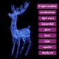 vidaXL LED-Rentier XXL Acryl Weihnachtsdeko 250 LED 180 cm Blau vidaXL LED-Rentier XXL Acryl Weihnachtsdeko 250 LED 180 cm Blau