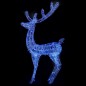 vidaXL LED-Rentier XXL Acryl Weihnachtsdeko 250 LED 180 cm Blau vidaXL LED-Rentier XXL Acryl Weihnachtsdeko 250 LED 180 cm Blau