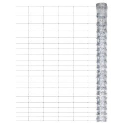 vidaXL Gartenzaun Verzinkter Stahl 50x1,25 m Silbern