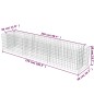 vidaXL Gabionen-Hochbeet Verzinkter Stahl 270×50×50 cm vidaXL Gabionen-Hochbeet Verzinkter Stahl 270×50×50 cm