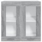 vidaXL Hängeschrank Glas Grau Sonoma 60x31x60 cm Holzwerkstoff vidaXL Hängeschrank Glas Grau Sonoma 60x31x60 cm Holzwerkstoff