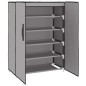 vidaXL Schuhschrank Grau 60x28x90 cm Stoff vidaXL Schuhschrank Grau 60x28x90 cm Stoff
