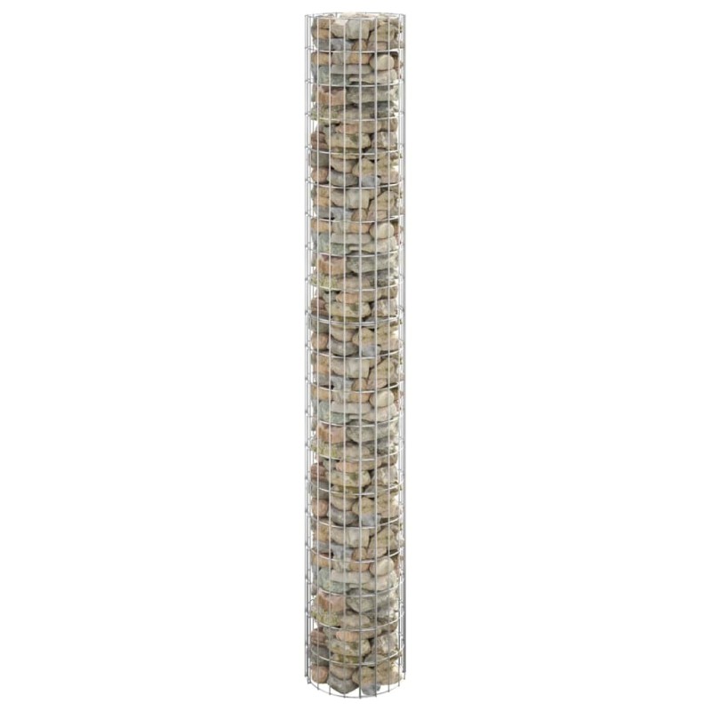 vidaXL Gabionen-Säule Rund Verzinkter Stahl Ø30x200 cm vidaXL Gabionen-Säule Rund Verzinkter Stahl Ø30x200 cm