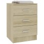 vidaXL Nachttisch Sonoma Eiche 38x35x56 cm Holzwerkstoff vidaXL Nachttisch Sonoma Eiche 38x35x56 cm Holzwerkstoff