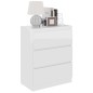 vidaXL Sideboard Hochglanz-Weiß 60x35x76 cm Holzwerkstoff vidaXL Sideboard Hochglanz-Weiß 60x35x76 cm Holzwerkstoff