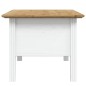 vidaXL Couchtisch BODO Weiß und Braun 100x55x45 cm Massivholz Kiefer vidaXL Couchtisch BODO Weiß und Braun 100x55x45 cm Massivholz Kiefer