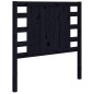 vidaXL Kopfteil Schwarz 96x4x100 cm Massivholz Kiefer vidaXL Kopfteil Schwarz 96x4x100 cm Massivholz Kiefer