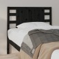 vidaXL Kopfteil Schwarz 96x4x100 cm Massivholz Kiefer vidaXL Kopfteil Schwarz 96x4x100 cm Massivholz Kiefer