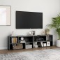 vidaXL TV-Schrank Hochglanz-Grau 149x30x52 cm Holzwerkstoff vidaXL TV-Schrank Hochglanz-Grau 149x30x52 cm Holzwerkstoff
