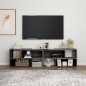 vidaXL TV-Schrank Hochglanz-Grau 149x30x52 cm Holzwerkstoff vidaXL TV-Schrank Hochglanz-Grau 149x30x52 cm Holzwerkstoff