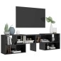 vidaXL TV-Schrank Hochglanz-Grau 149x30x52 cm Holzwerkstoff vidaXL TV-Schrank Hochglanz-Grau 149x30x52 cm Holzwerkstoff