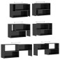 vidaXL TV-Schrank Hochglanz-Grau 149x30x52 cm Holzwerkstoff vidaXL TV-Schrank Hochglanz-Grau 149x30x52 cm Holzwerkstoff