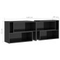 vidaXL TV-Schrank Hochglanz-Grau 149x30x52 cm Holzwerkstoff vidaXL TV-Schrank Hochglanz-Grau 149x30x52 cm Holzwerkstoff