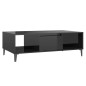 vidaXL Couchtisch Hochglanz-Schwarz 103,5x60x35 cm Holzwerkstoff vidaXL Couchtisch Hochglanz-Schwarz 103,5x60x35 cm Holzwerkstoff