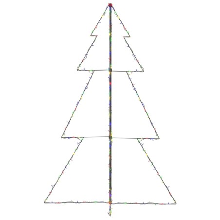 vidaXL Weihnachtsbaum Kegelform 240 LEDs Indoor und Outdoor 118x180 cm
