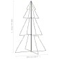 vidaXL Weihnachtsbaum Kegelform 240 LEDs Indoor und Outdoor 118x180 cm vidaXL Weihnachtsbaum Kegelform 240 LEDs Indoor und Outdoor 118x180 cm