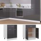vidaXL Schubunterschrank Hochglanz-Grau 60x46x81,5 cm Holzwerkstoff vidaXL Schubunterschrank Hochglanz-Grau 60x46x81,5 cm Holzwerkstoff