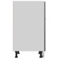 vidaXL Schubunterschrank Hochglanz-Grau 60x46x81,5 cm Holzwerkstoff vidaXL Schubunterschrank Hochglanz-Grau 60x46x81,5 cm Holzwerkstoff