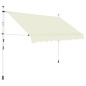 vidaXL Einziehbare Markise Handbetrieben 300 cm Cremeweiß vidaXL Einziehbare Markise Handbetrieben 300 cm Cremeweiß
