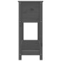 vidaXL Pflanzkübel mit Ablage Grau 111,5x34,5x81 cm Massivholz Kiefer vidaXL Pflanzkübel mit Ablage Grau 111,5x34,5x81 cm Massivholz Kiefer
