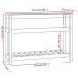 vidaXL Pflanzkübel mit Ablage Grau 111,5x34,5x81 cm Massivholz Kiefer vidaXL Pflanzkübel mit Ablage Grau 111,5x34,5x81 cm Massivholz Kiefer