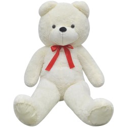 vidaXL Weicher XXL-Plüsch-Teddybär Weiß 160 cm 