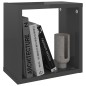 vidaXL Würfelregale 6 Stk. Hochglanz-Grau 26x15x26 cm vidaXL Würfelregale 6 Stk. Hochglanz-Grau 26x15x26 cm