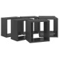 vidaXL Würfelregale 6 Stk. Hochglanz-Grau 26x15x26 cm vidaXL Würfelregale 6 Stk. Hochglanz-Grau 26x15x26 cm