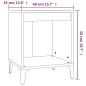 vidaXL Nachttisch Weiß 40x35x50 cm vidaXL Nachttisch Weiß 40x35x50 cm