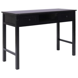 vidaXL Schreibtisch Schwarz 110×45×76 cm Holz