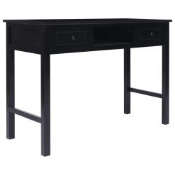 vidaXL Schreibtisch Schwarz 110×45×76 cm Holz