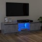 vidaXL TV-Schrank mit LED-Leuchten Betongrau 120x30x35,5 cm vidaXL TV-Schrank mit LED-Leuchten Betongrau 120x30x35,5 cm