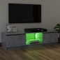 vidaXL TV-Schrank mit LED-Leuchten Betongrau 120x30x35,5 cm vidaXL TV-Schrank mit LED-Leuchten Betongrau 120x30x35,5 cm