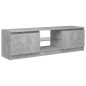 vidaXL TV-Schrank mit LED-Leuchten Betongrau 120x30x35,5 cm vidaXL TV-Schrank mit LED-Leuchten Betongrau 120x30x35,5 cm