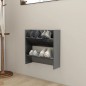 vidaXL Wand-Schuhschrank Hochglanz-Grau 60x18x60 cm Holzwerkstoff vidaXL Wand-Schuhschrank Hochglanz-Grau 60x18x60 cm Holzwerkstoff