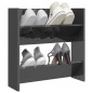 vidaXL Wand-Schuhschrank Hochglanz-Grau 60x18x60 cm Holzwerkstoff vidaXL Wand-Schuhschrank Hochglanz-Grau 60x18x60 cm Holzwerkstoff