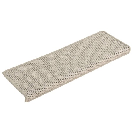 vidaXL Treppenmatten Selbstklebend Sisal-Optik 15 Stk. 65x21x4 cm