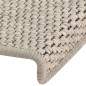 vidaXL Treppenmatten Selbstklebend Sisal-Optik 15 Stk. 65x21x4 cm vidaXL Treppenmatten Selbstklebend Sisal-Optik 15 Stk. 65x21x4 cm