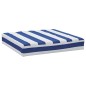 Palettenkissen Blau & Weiß Gestreift 60x60x8 cm Oxford-Gewebe Palettenkissen Blau & Weiß Gestreift 60x60x8 cm Oxford-Gewebe