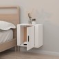 vidaXL Wand-Nachttisch Hochglanz-Weiß 50x30x47 cm vidaXL Wand-Nachttisch Hochglanz-Weiß 50x30x47 cm