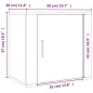 vidaXL Wand-Nachttisch Hochglanz-Weiß 50x30x47 cm vidaXL Wand-Nachttisch Hochglanz-Weiß 50x30x47 cm