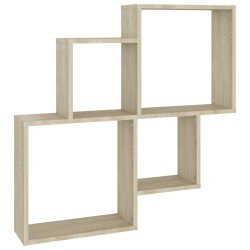 vidaXL Würfelregal Sonoma-Eiche 80x15x78,5 cm Holzwerkstoff