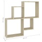 vidaXL Würfelregal Sonoma-Eiche 80x15x78,5 cm Holzwerkstoff vidaXL Würfelregal Sonoma-Eiche 80x15x78,5 cm Holzwerkstoff