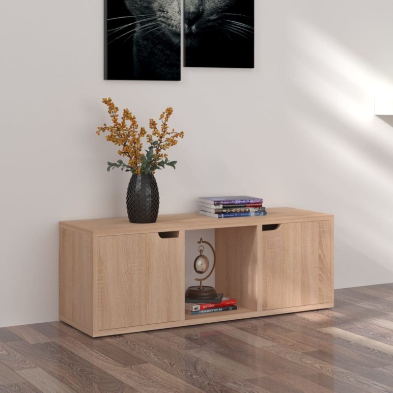 vidaXL TV-Schrank Sonoma-Eiche 88,5x27,5x30,5 cm Holzwerkstoff vidaXL TV-Schrank Sonoma-Eiche 88,5x27,5x30,5 cm Holzwerkstoff